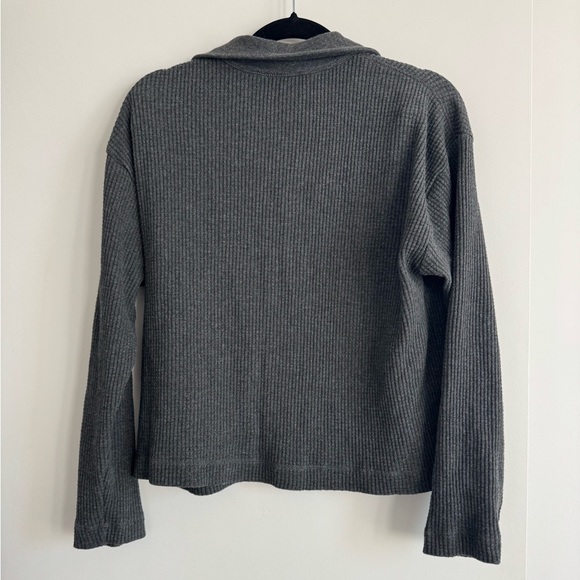 Joe Fresh Gray Waffle Polo Sweater – Size M - Picture 4 of 4